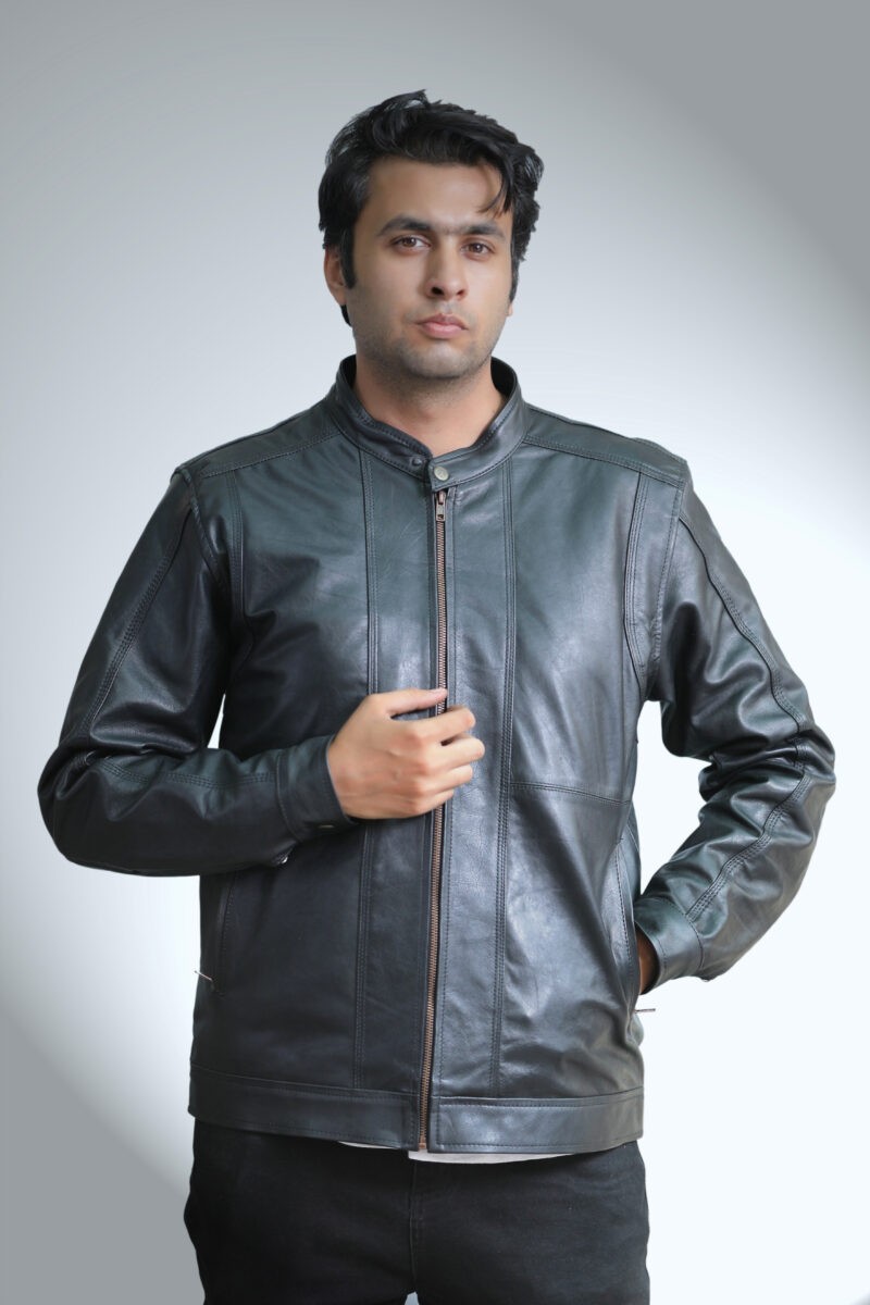 black soft leather jacket