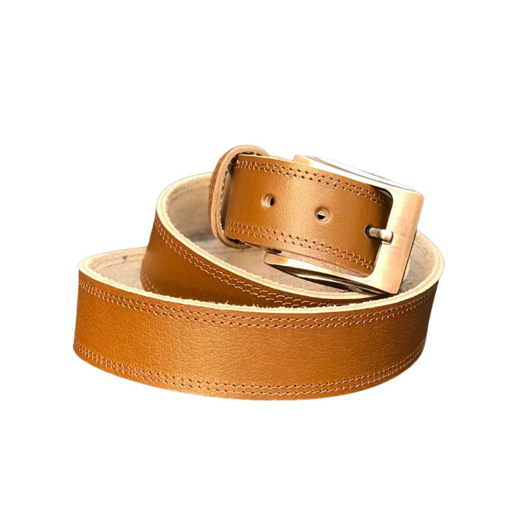 Classic Light Brown Leather Belt Mender Leather Factory