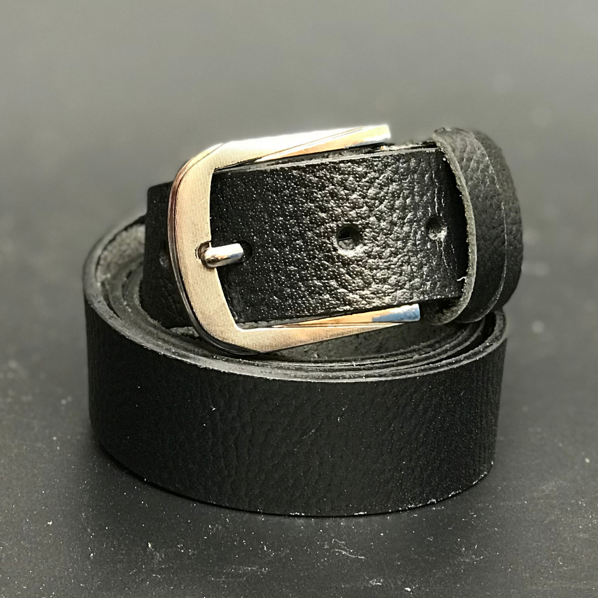 Black Leather Belt - Narrow and Slim Belt for Formal Wear – Mender ...