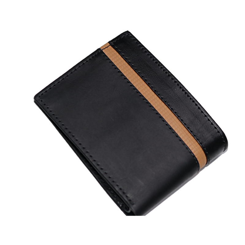 black bifold wallet