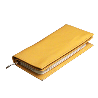 yellow clutch handbag