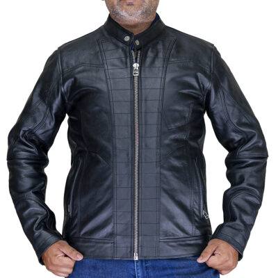 mender leather factory black leather jacket