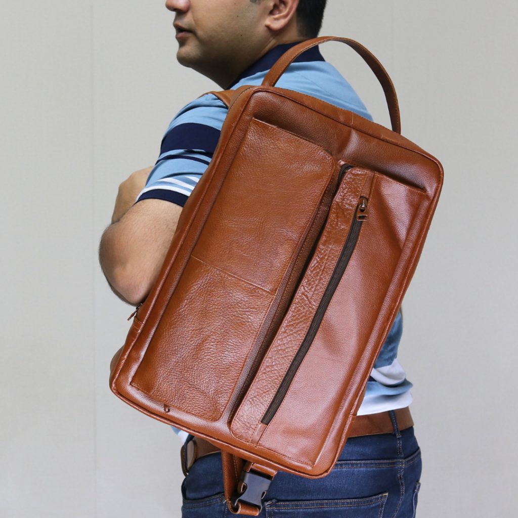Formal Backpack in real leather Mender Leather Factory