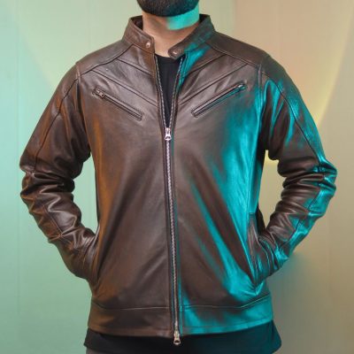 Eagle-Terry-Brown-Jacket-Sheep-Leather. Premium real leather product crafted with elegance and durability, available online and at Mender stores in Multan and Lahore.