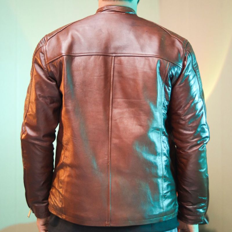 Sheep Leather Jacket – 333 - Terry Brown - Mender Leather Factory