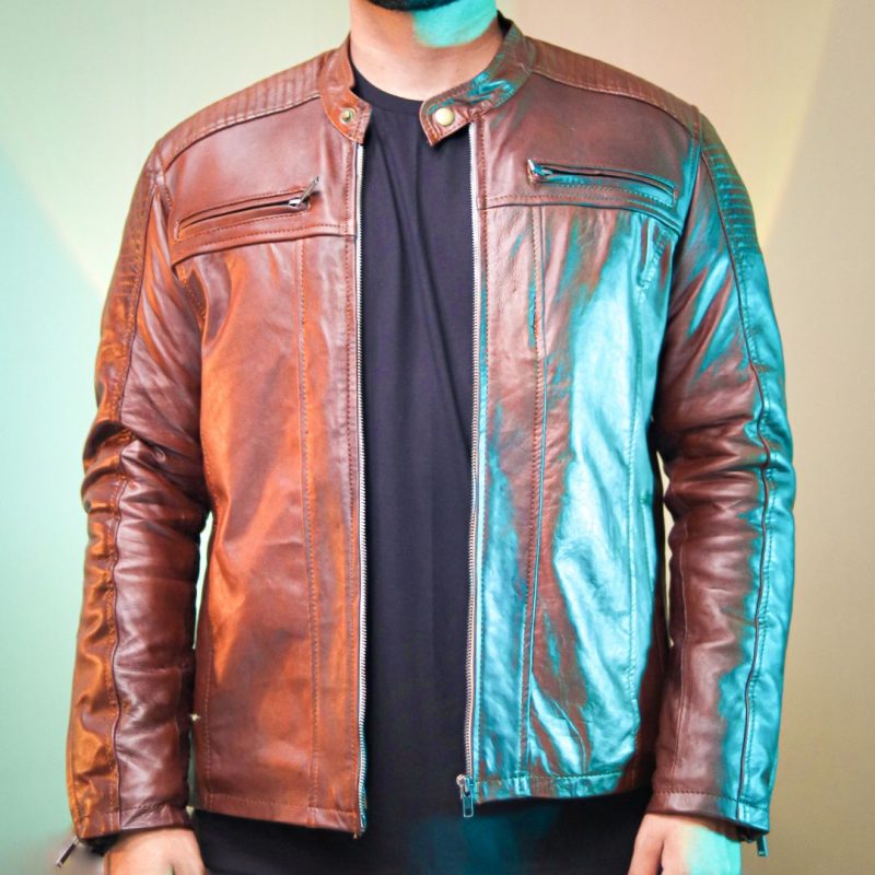 Sheep Leather Jacket – 333 - Terry Brown - Mender Leather Factory